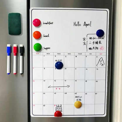 A3/42cm Magnetic Daily Weekly Monthly Planner Whiteboard Fridge Ref To Do List