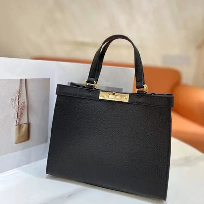 Autumn and Winter Layer Cowhide Handbag Leather Shoulder Satchel Briefcase