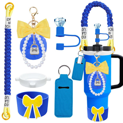 6Pcs Accessories Set for Stanley Cup 40 30oz Insulated Sleeve Travel Cup Holder