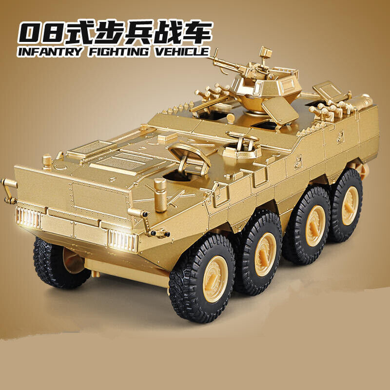 1:32 Militay Armored Car Truck Diecast Model Vehicle Sound Light Kid Toy Gift
