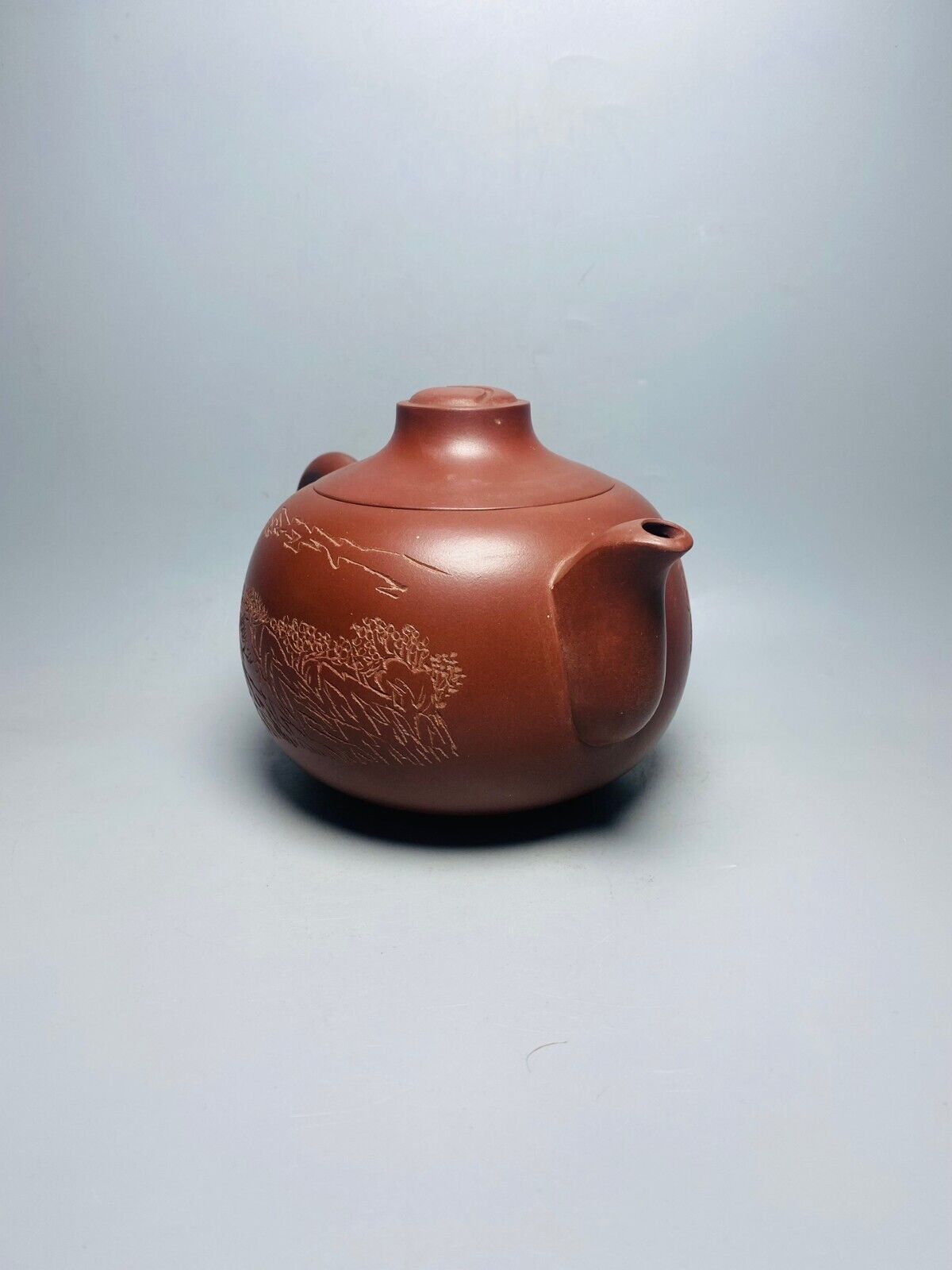 Chinese Yixing Zisha Clay Handmade Exquisite Teapot （ 八卦 底款：毛国强 ）