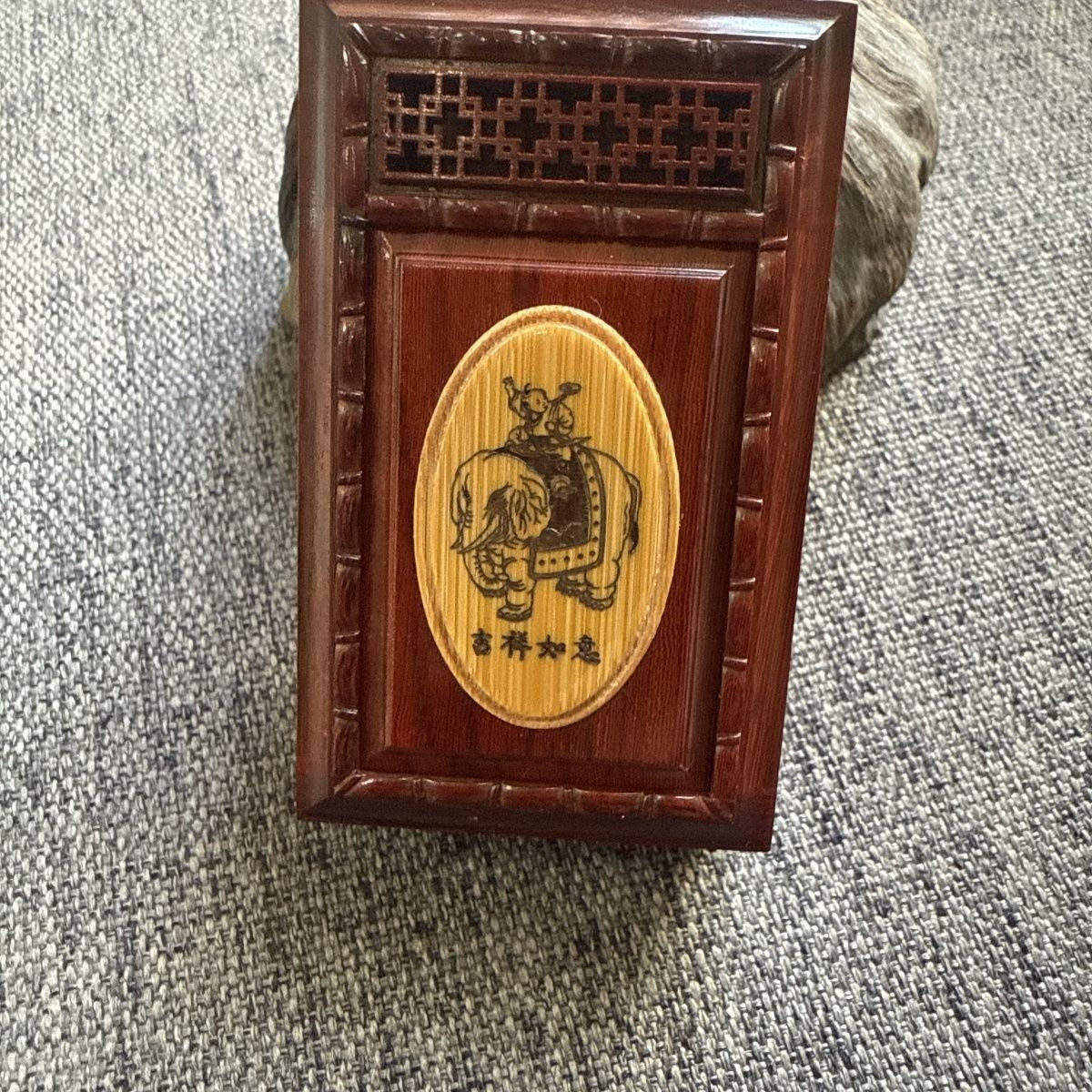 Zhang Shenglin Redwood Insect Cage 43x70x29mm Bamboo Carving Random Pattern