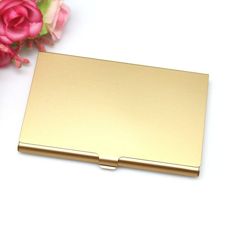 Unisex Business Card Bag Cardholder Metal Card Box Cover Credit ID Men Card Case