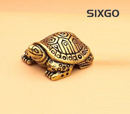 Tortoise Brass Animal Statue Small Sculpture Tabletop Figurine Home Decor Gifts