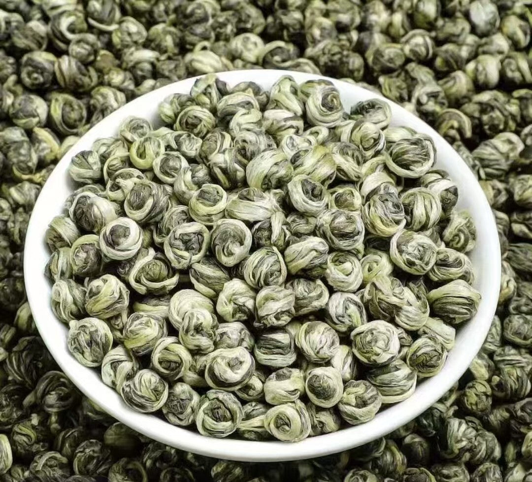 1000g Nonpareil Supreme Jasmine Dragon Pearl Chinese Green Tea Handroll Loose