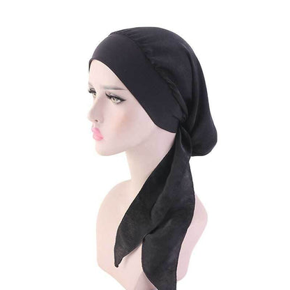 Womens Muslim Hijab Cancer Chemo Hat Turban Hair Loss Head Wrap Scarf Bandana*US