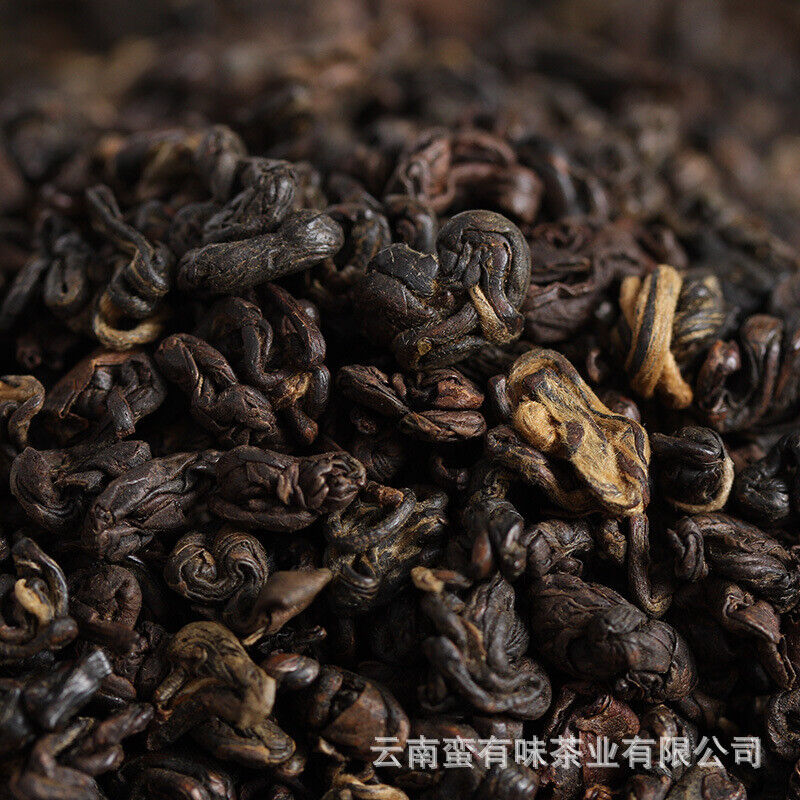 500g Black Tea Yunnan Fengqing Dian Hong Kung Fu Black Tea Two Leaves Red Conch