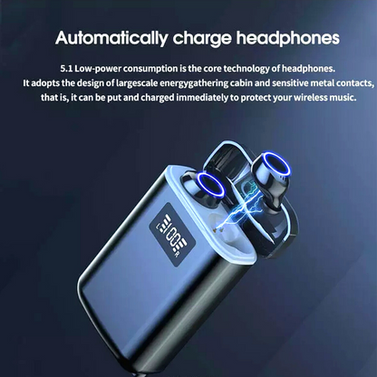 Cargador Portatil Bateria Externa Audifonos 5.1 Power bank 4000 maH Linterna