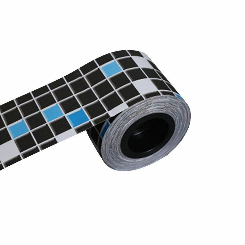 Wall Stickers Black/White Waterproof Waist Line Self Adhesive Border Roll Homes