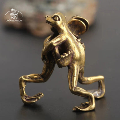 Imitate Antique Pure Copper Solid Tea Pet Statue Brass Ornament Accessories