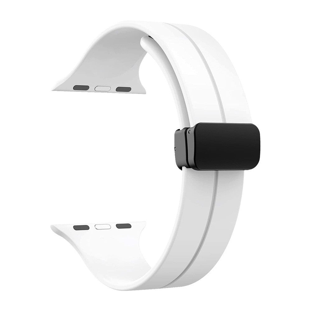 Suitable for Apple Watch 10 ultra2 silicone strap iWatch magnetic buckle strap