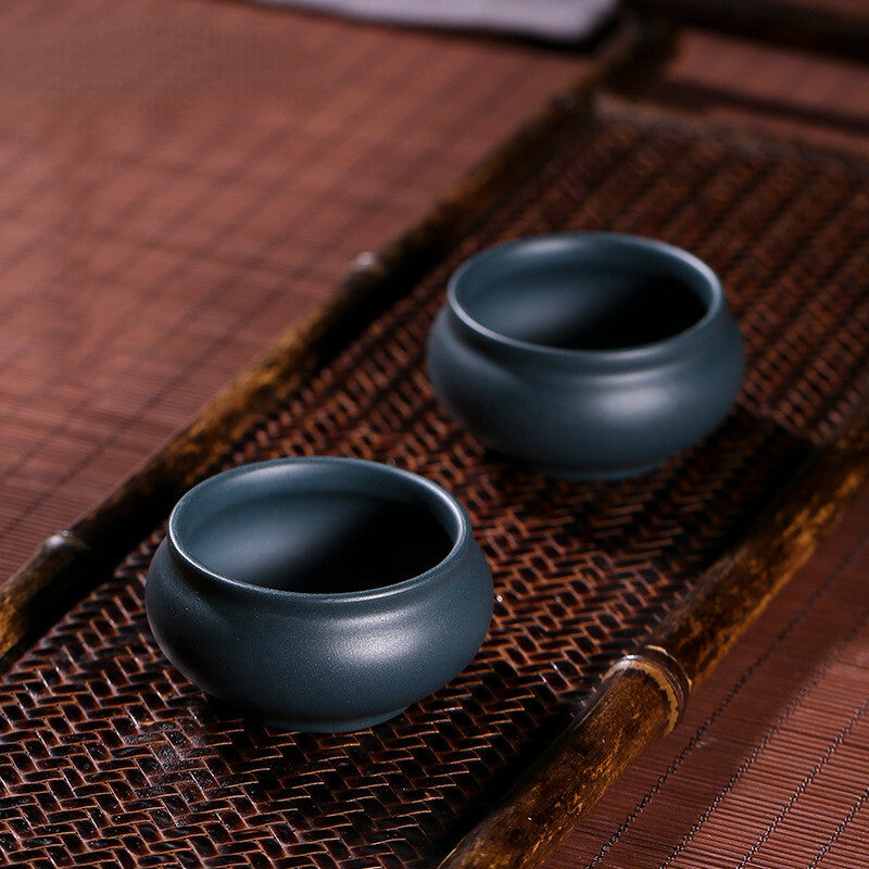 2pcs/lot 1.8" Yixing Handmade Purple Clay Teacup Travel Meditation Authentic Cup