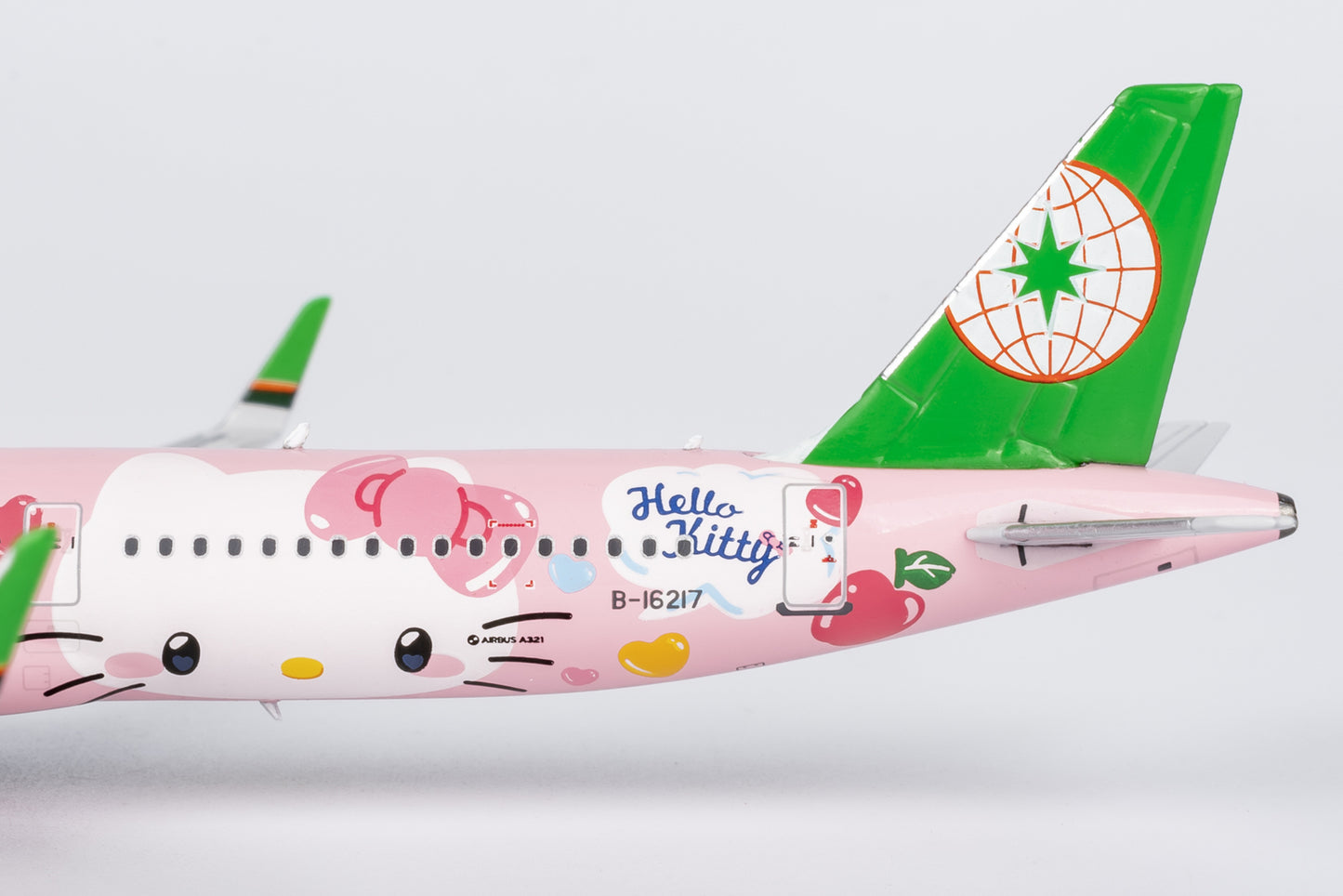 1:400 NGmodels EVA Air Airbus A321B-16217 Passenger Airplane Diecast Plane Model
