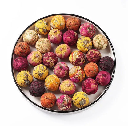 1000g Handmade 10 Kinds Chinese Mix Blooming Tea Balls Flowers Flowering Tea Bud