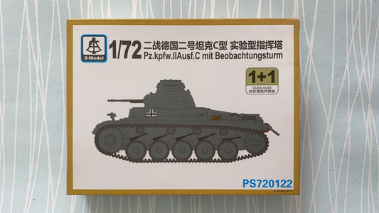 S-Model PS720122 1/72 WWII German Pz.Kpfw.II Ausf.C mit Beobachtungsturm