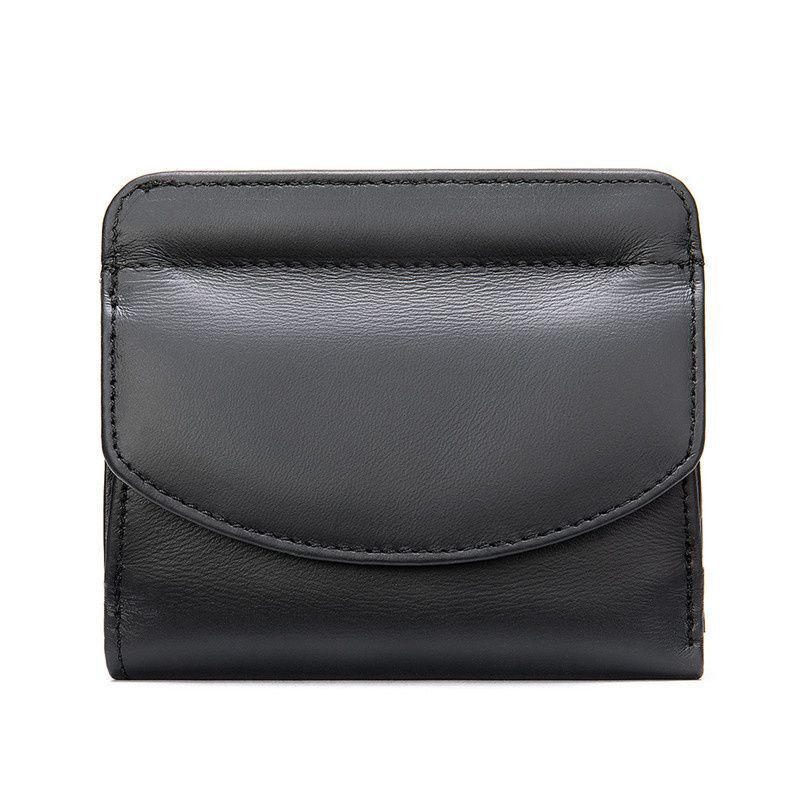 Short Wallet Purse Genuine Leather Card Holder Short Coin Money Bag 10.5*1*9.5cm