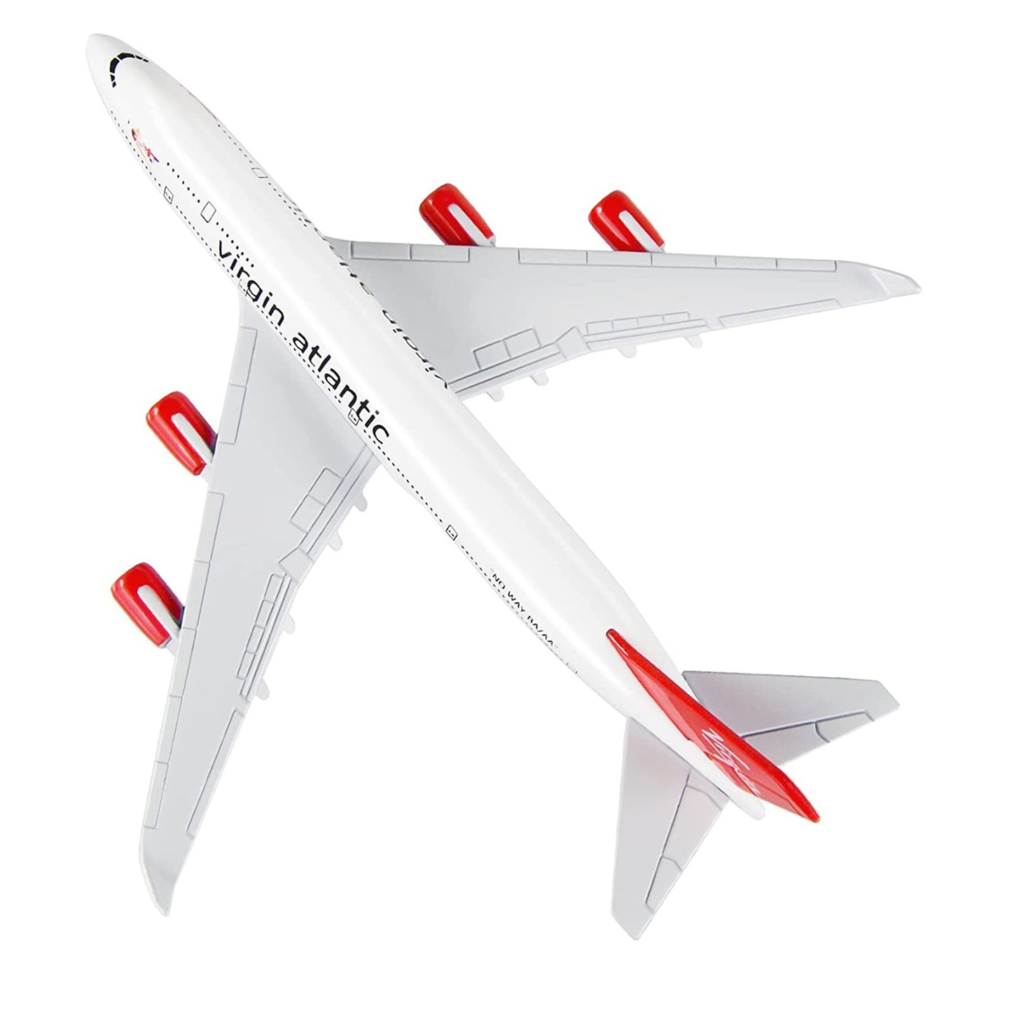1/400 16cm Virgin Atlantic B747 Airplane Model Alloy Aircraft Bar Decor Gift