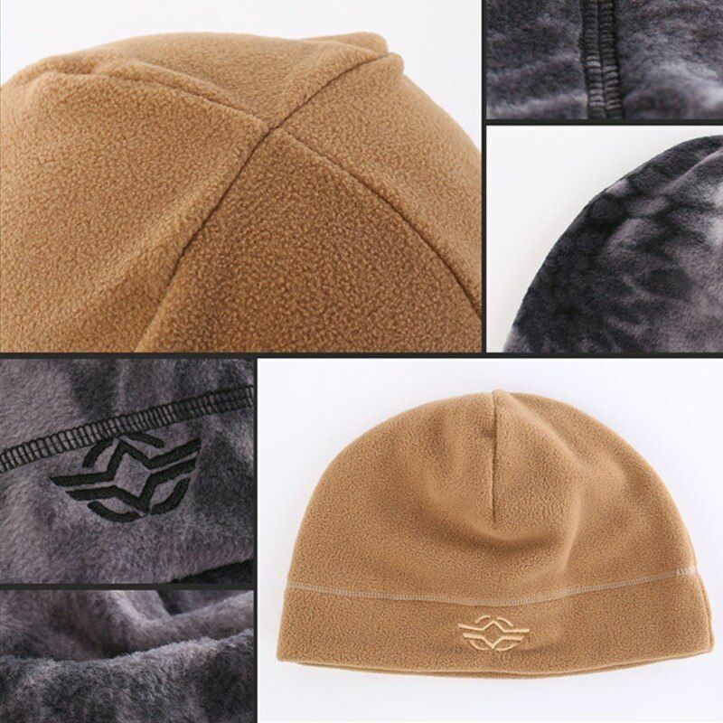 Warm Fleece Hiking Cap Windproof Thermal Hat Cycling Hunting Caps Outdoor Sports