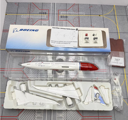 1:200 29CM Hogan Norwegian Boeing 787-8 Airplane ABS Plastic Aircraft Model