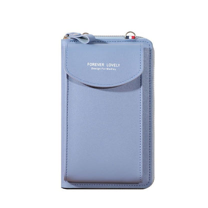 Wallet Shoulder Mini Synthetic Leather Bag Straps Phone Big Card Holders Handbag