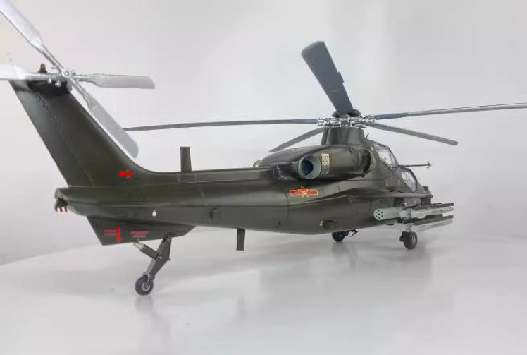 1:24 62CM China Z-10 Armed Helicopter Airplane Diecast Military Aircraft Model