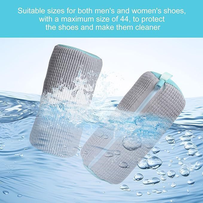 Reusable Zippered Shoes Laundry Bag Cleaner for Washing Machine Safety Tool AU