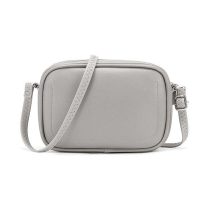 Shoulder Bag Simple Zipper Leather Messenger Bag Handbags Crossbody Flap Purse