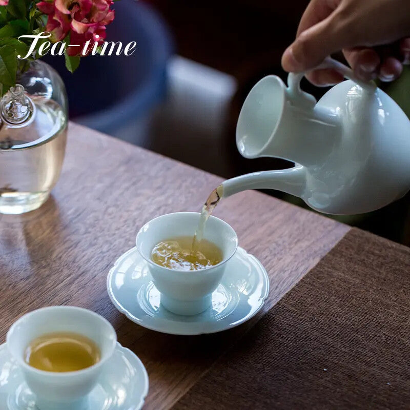 220ML Chinese Style Vase Tea Pitcher Handmade Ceramics Tea Making Justice Cup