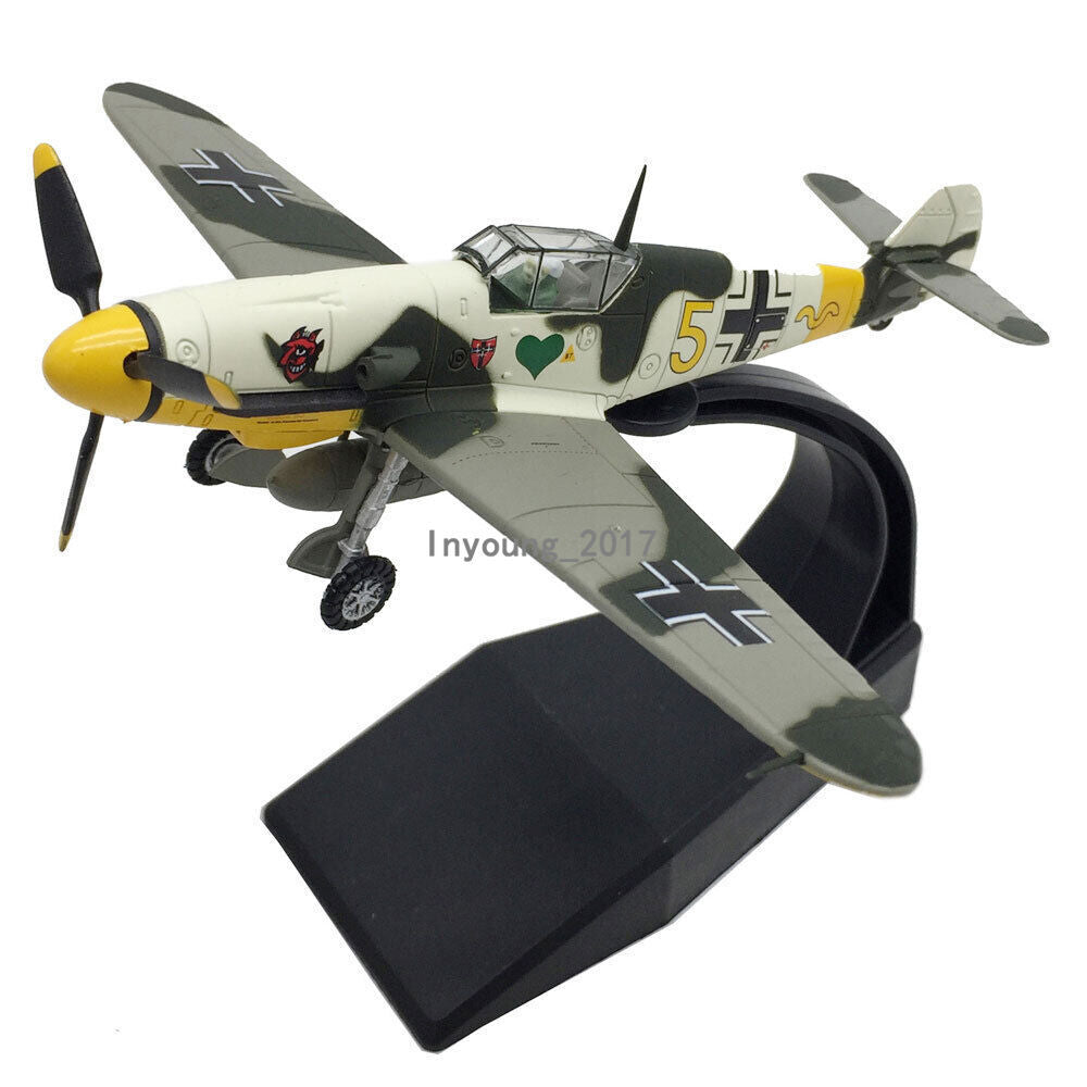 1/72 1942 WWII Bf-109-4 Fighter Aircraft Plane Diecast Model Collection for Men