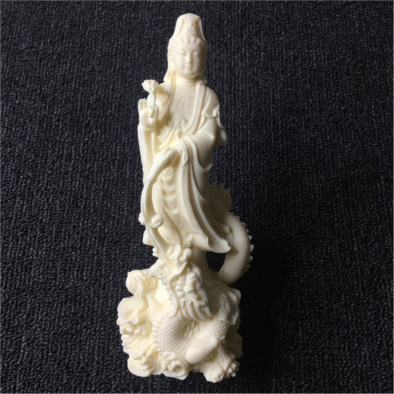 New Guanyin Bodhisattva Statue Ornaments Crafts Chinese Traditional Hand Carved