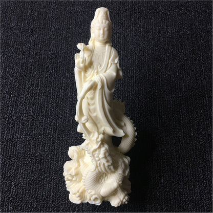 New Guanyin Bodhisattva Statue Ornaments Crafts Chinese Traditional Hand Carved