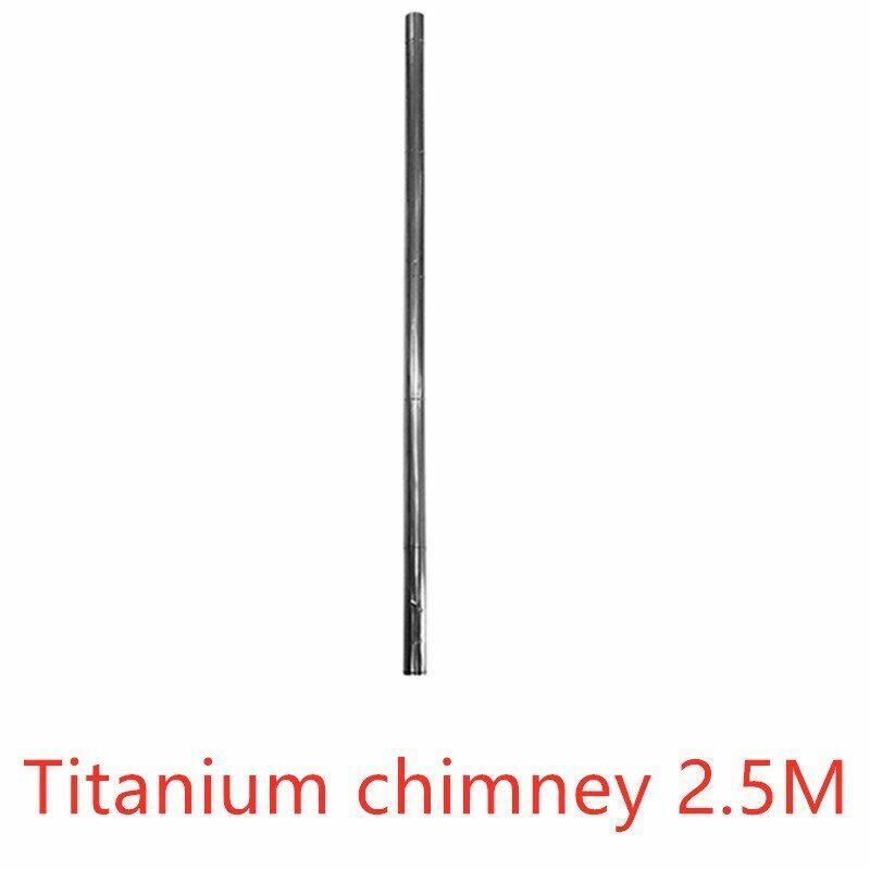 Titanium Wood Stove Spark Arrester Anti-sag Glass Panel Chimney anti-scalding 80
