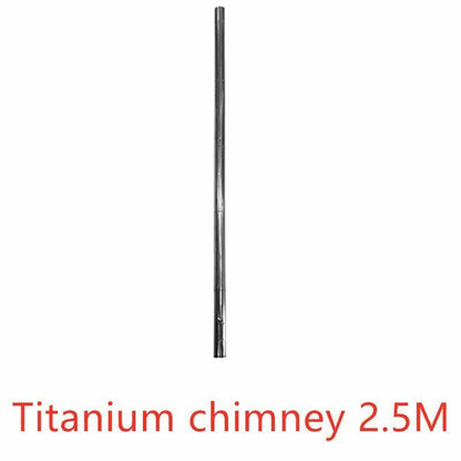 Titanium Wood Stove Spark Arrester Anti-sag Glass Panel Chimney anti-scalding 80