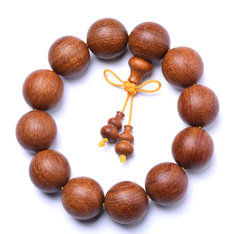 China Red Sandalwood 6/8/10/12/15/18/20/25MM Round Buddha Beads Fashion Bracelet
