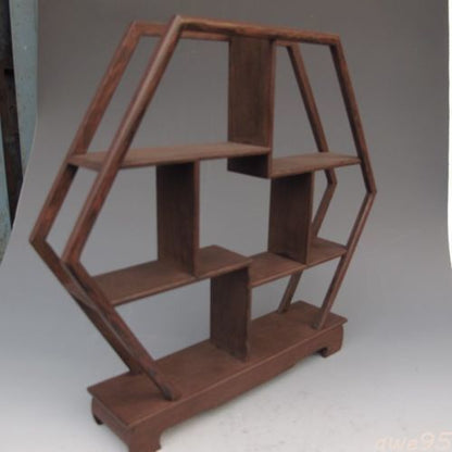29cm Old Wood Stand Bottles Curios Vase Display Shelf Home Decorate