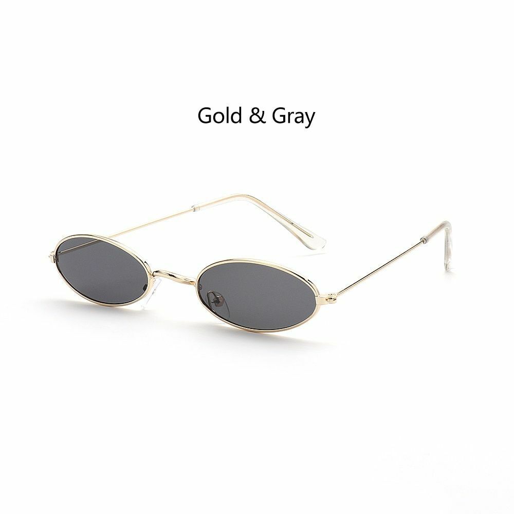 Oval Sunglasses 1pc Design Retro Small Vintage Shades Anti-blue Light Eyeglasses