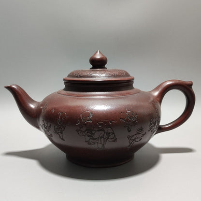 Vintage Chinese Yixing Purple Clay Teapot Zisha Ceremony Teaware Collection Rare
