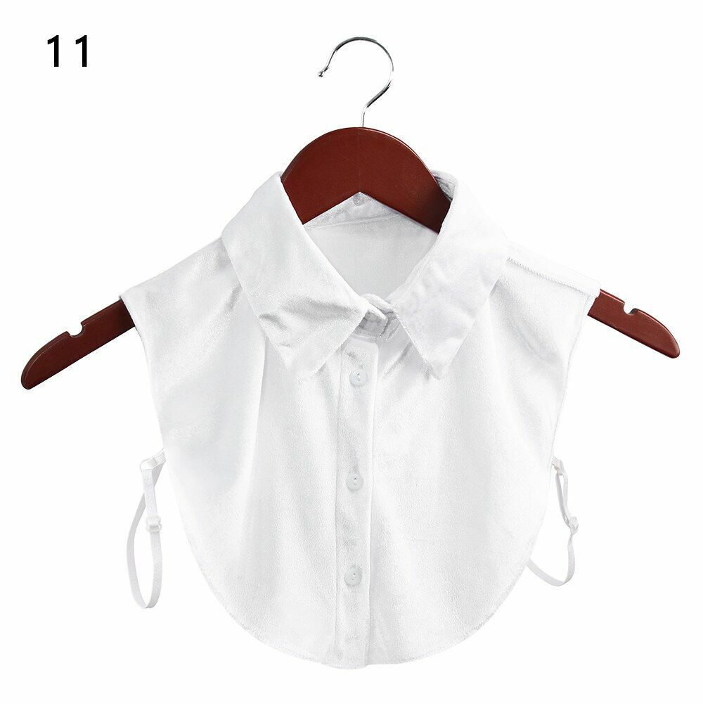 Shirt Collar Women Cotton Lace Fake Blouse Vintage Lapel Clothes Accessories Top