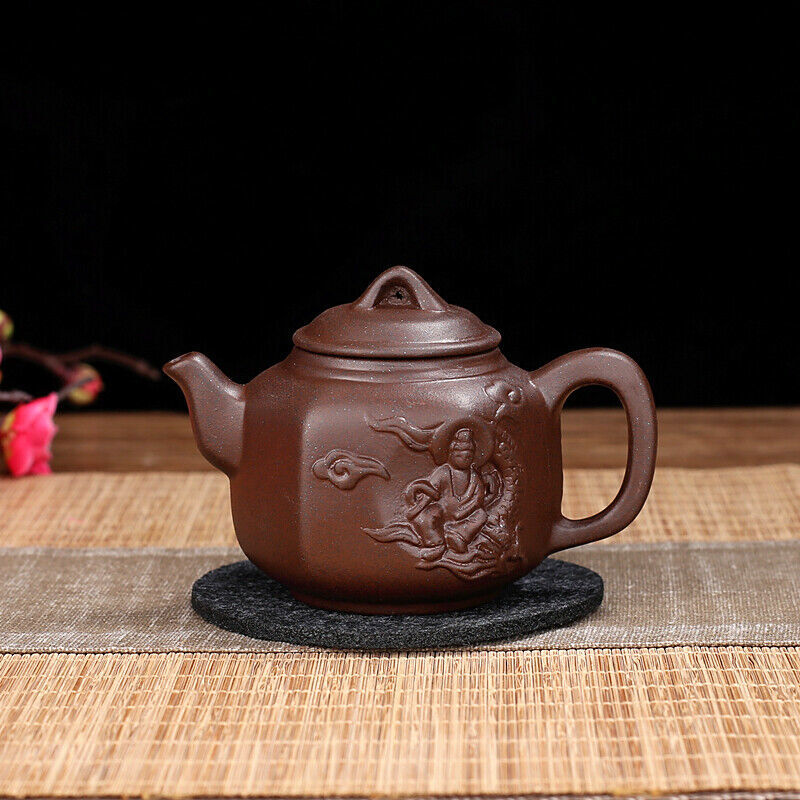 Chinese Yixing Zisha Clay Pottery Carved Tea Pot Teapot Dragon Design Clay Pot