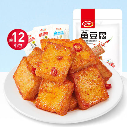 鱼豆腐 麻辣香辣 180g*2bags Super Spicy Chinese Yu Dou Fu Delicious Snack Food