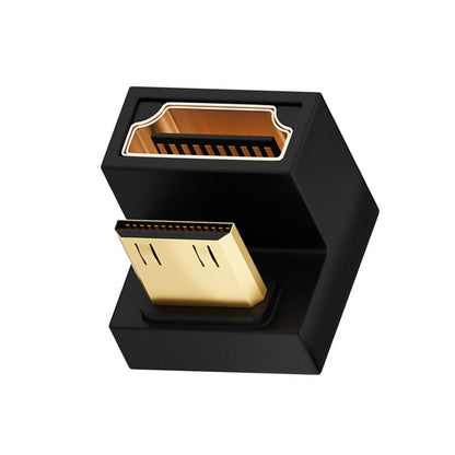 180° U Shape L Converter Mini HDMI to HDMI Adapter Male to Female Extension aa
