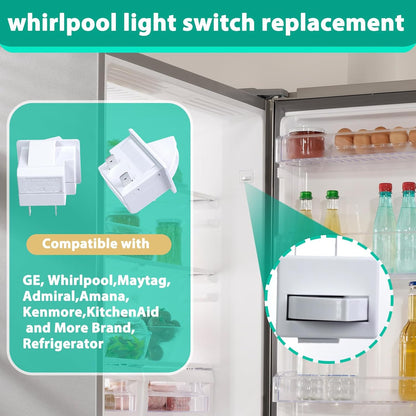 Refrigerator Door Light Switch – Compatible with Whirlpool, GE, Maytag, Amana, K