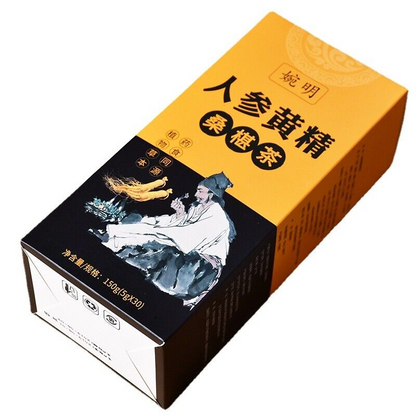 150g Ginseng Gelbe Essenz Maulbeerbaumtee 5 Treasure Tea Men's Solid Tee