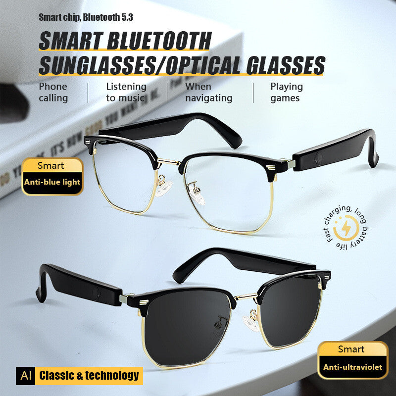 Smart Glasses Bluetooth Music Headset Wireless Audio Sports Sunglasses Driving