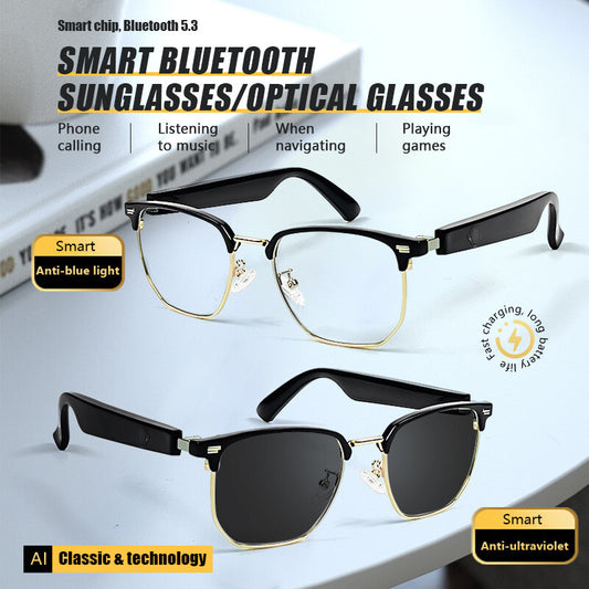 Smart Glasses Bluetooth Music Headset Wireless Audio Sports Sunglasses Driving