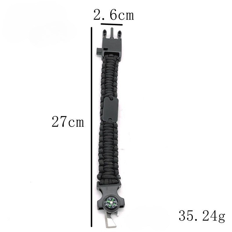 Outdoor multifunctional survival umbrella rope bracelet, survival knife bracelet