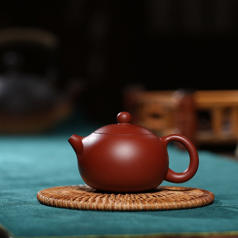 Traditional Craft Tea Pot True Yixing Zisha Crude Zhu Clay Pot Marked Xishi Pot