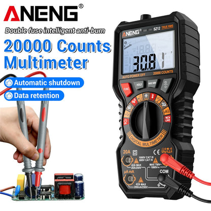 sz11/12 Counts Multimeter Smart Manual Range Meter NCV AC DC Ohm Hz Manual Range
