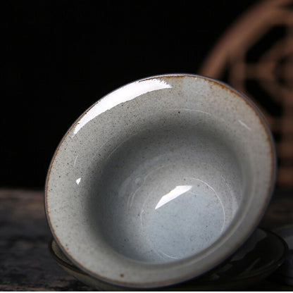 Ceramic Opening Vintage Landscape Gaiwan For Tea Tureen Lid Lotus Teaware