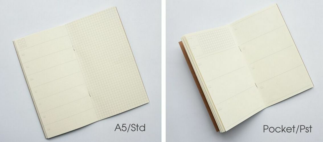 Kraft Paper Notebook Filler Paper Inserts Blank Dot Grid Notepad Diary Journal